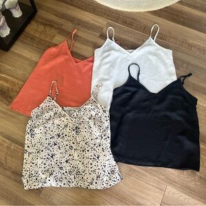 a new day Women's Camisole Tops in Coral, White, Black, and Patterned